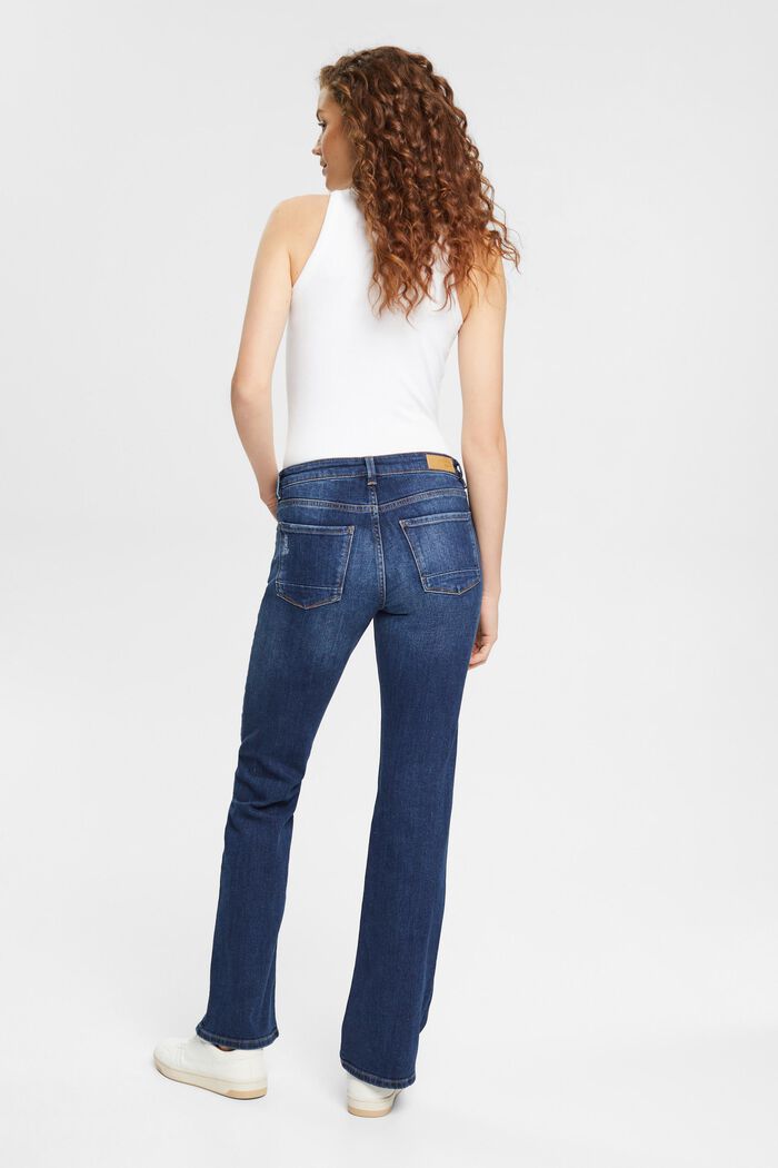 Superstretch-jeans med økologisk bomuld, BLUE DARK WASHED, detail image number 3