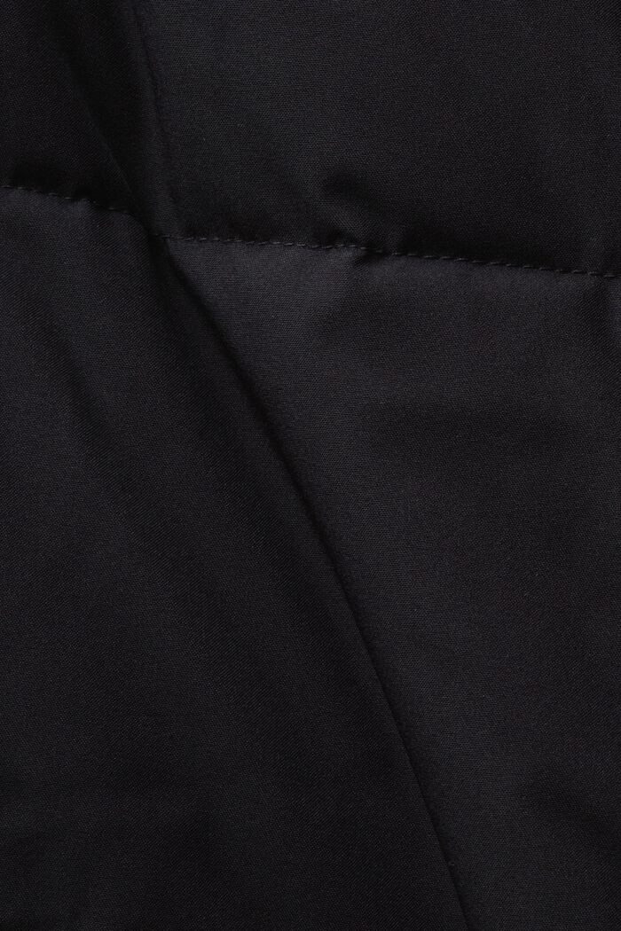 Pufferfrakke med dun, BLACK, detail image number 5
