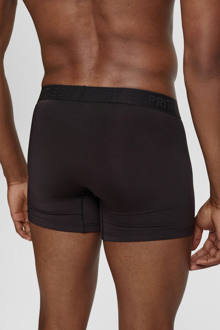 Multipakke med lange shorts i mikrofiber med stretch til mænd, BLACK, detail image number 1