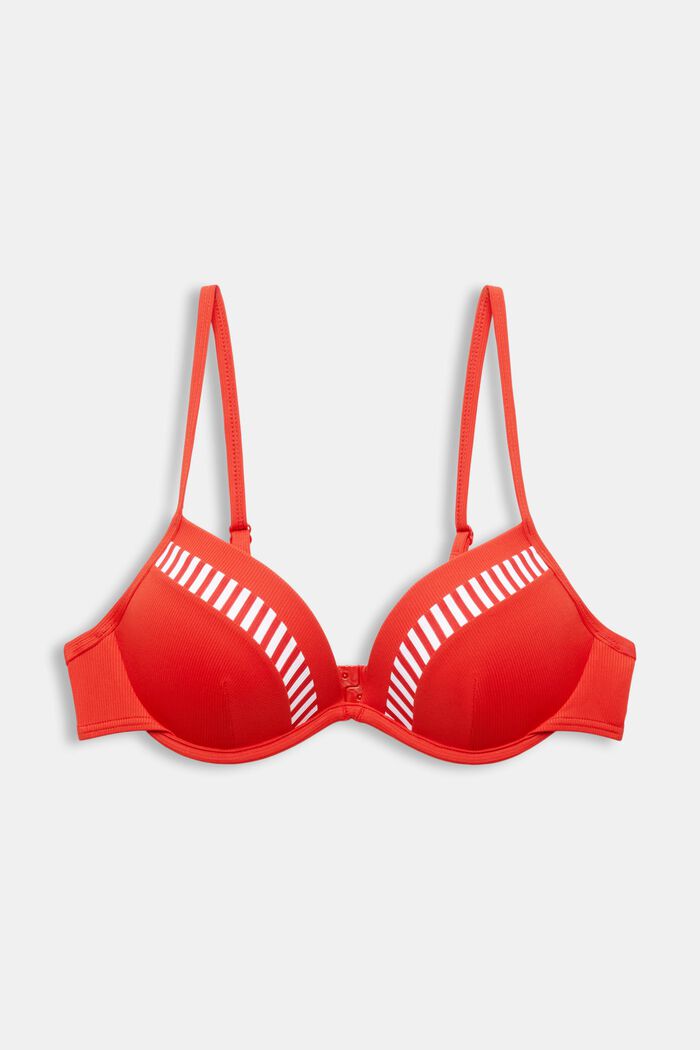 Polstret bikinitop med bøjle, DARK RED, detail image number 5