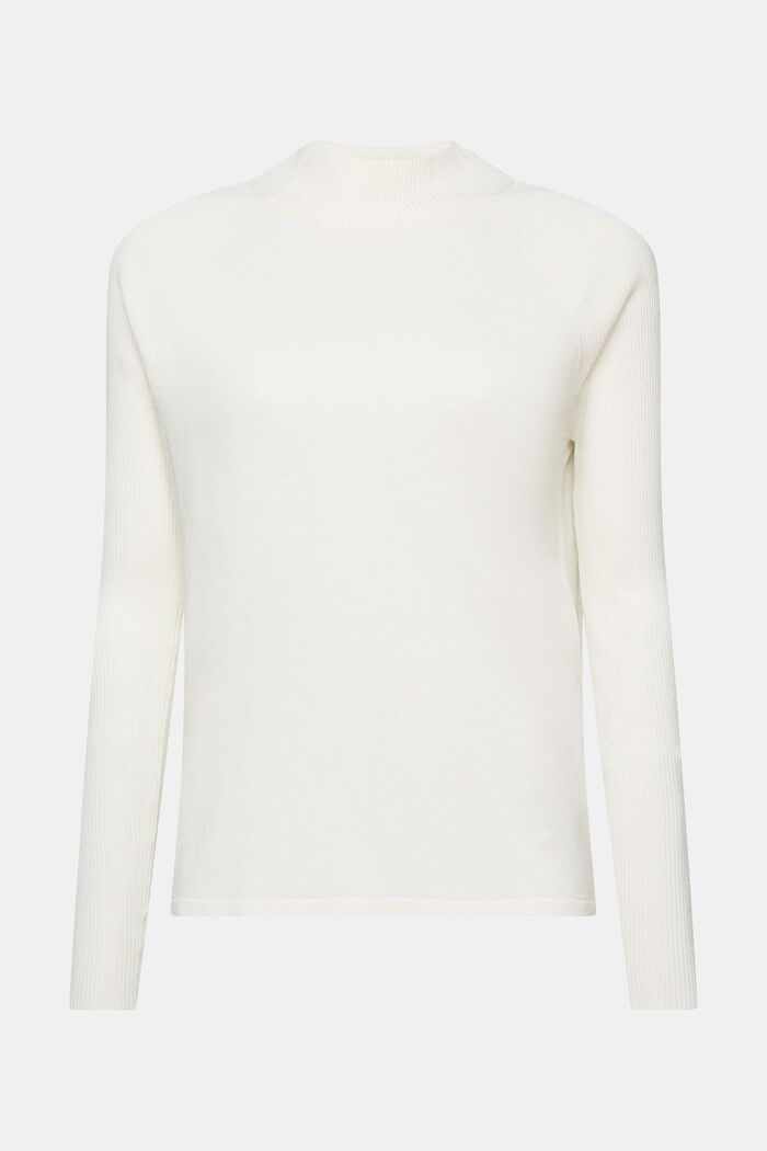 Pullover med høj krave, LENZING™ ECOVERO™, OFF WHITE, detail image number 6