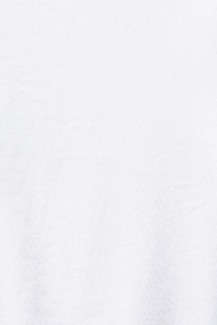 Bomulds-T-shirt med grafisk print, WHITE, detail image number 5
