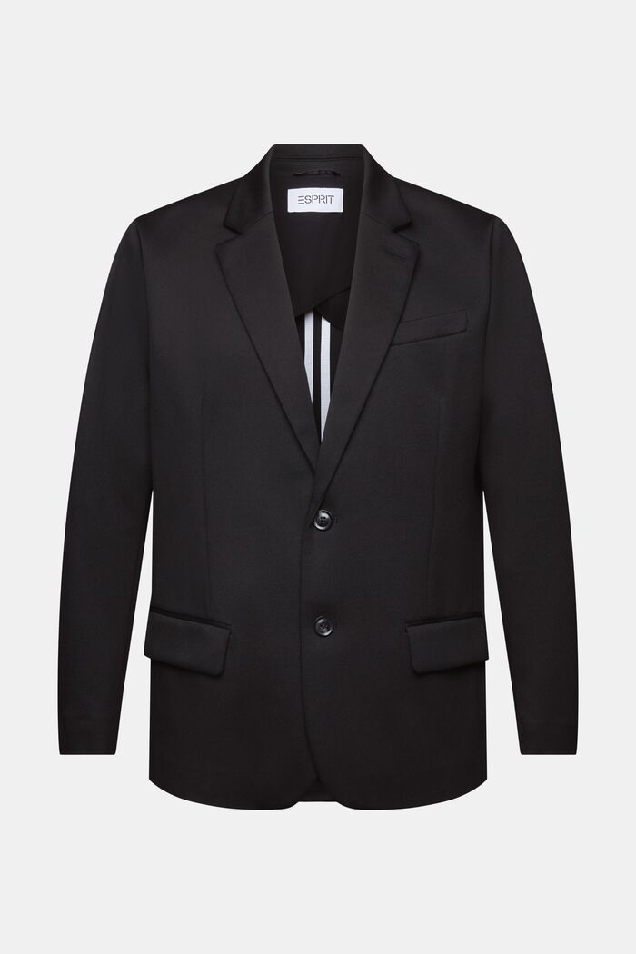 Enkeltradet twill-blazer, BLACK, detail image number 7