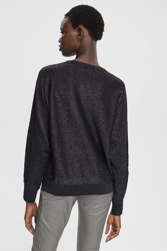 Sweater med glimmereffekt, BLACK, detail image number 3