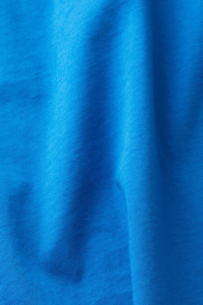 T-shirt med print på brystet, BLUE, detail image number 1