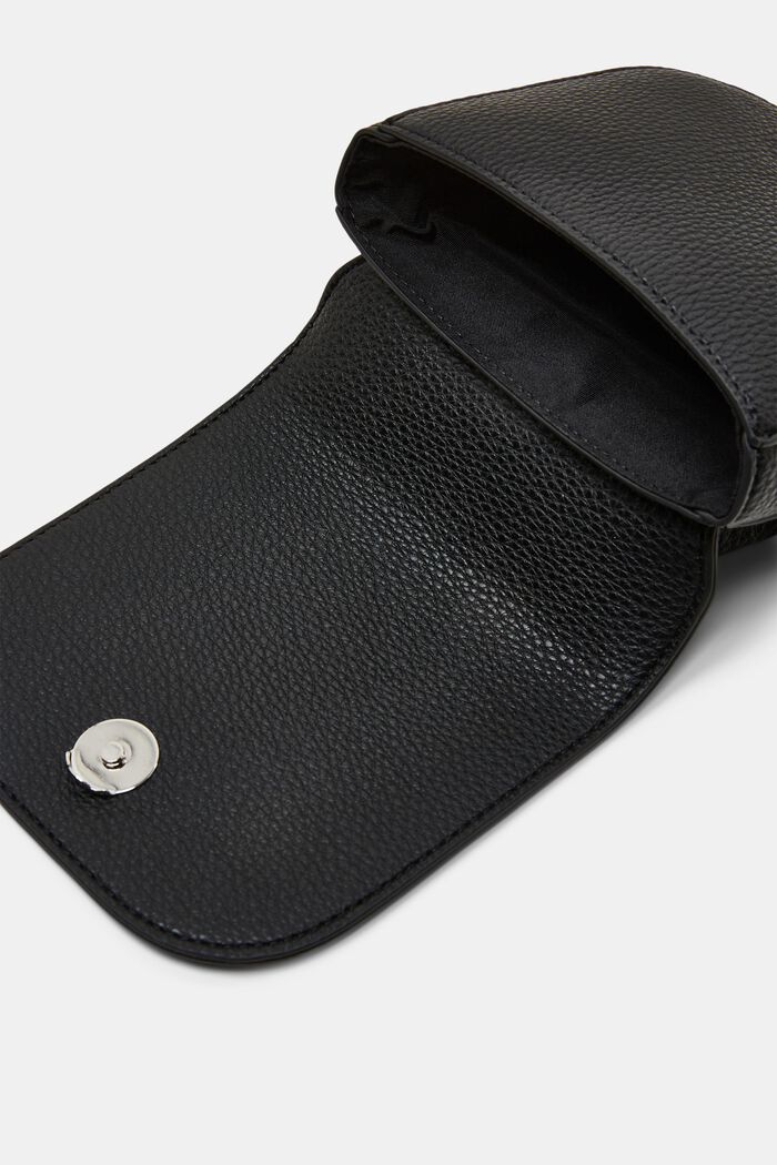 Mini-skuldertaske, BLACK, detail image number 3