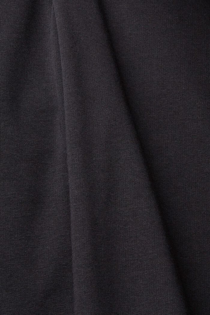 Sweatshirt med løbegang og snor, BLACK, detail image number 1