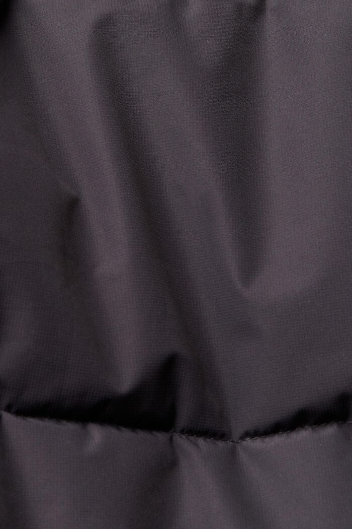 Quiltet jakke med neonfarvede detaljer, DARK GREY, detail image number 5