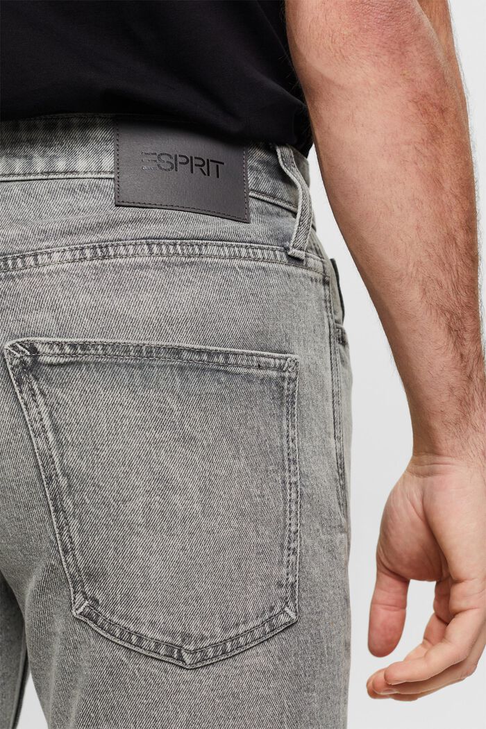 Slim jeans med mellemhøj talje, GREY LIGHT WASHED, detail image number 4