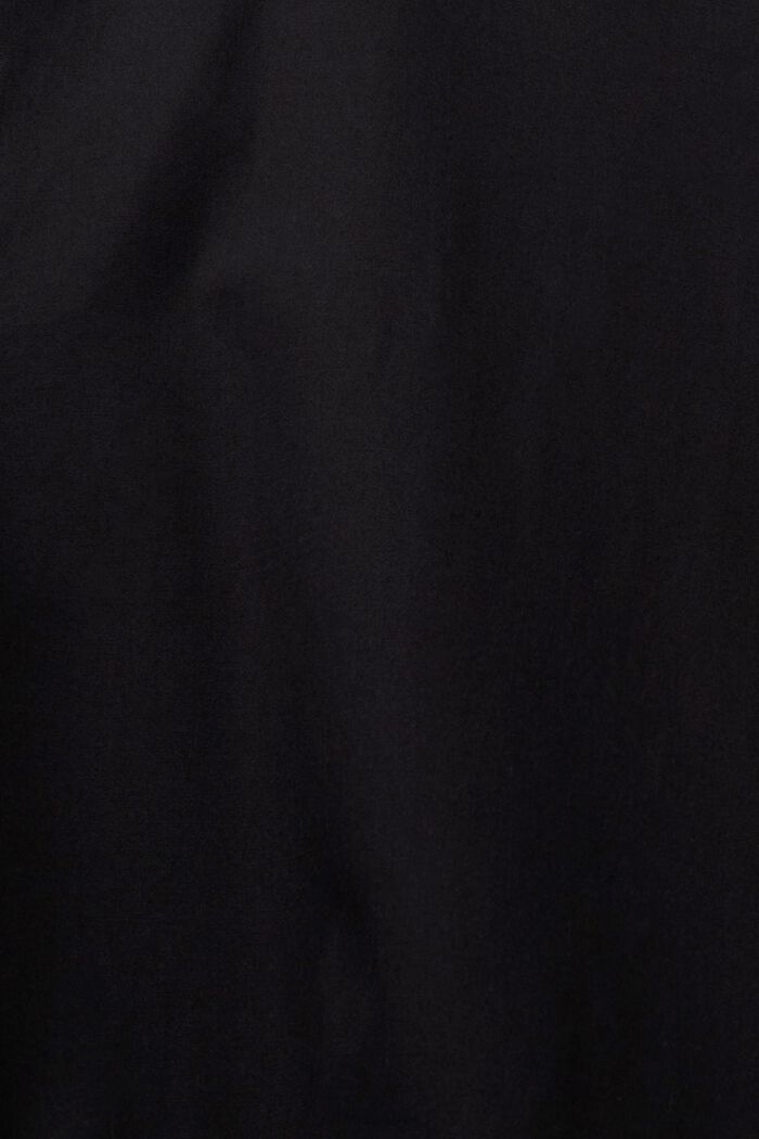 Kjole i A-facon og økologisk bomuld, BLACK, detail image number 4