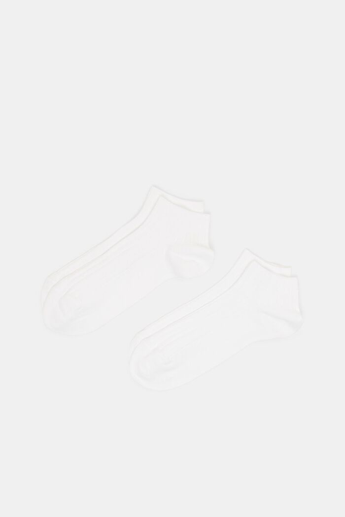 2-pak sneaker-sokker, WHITE, detail image number 0
