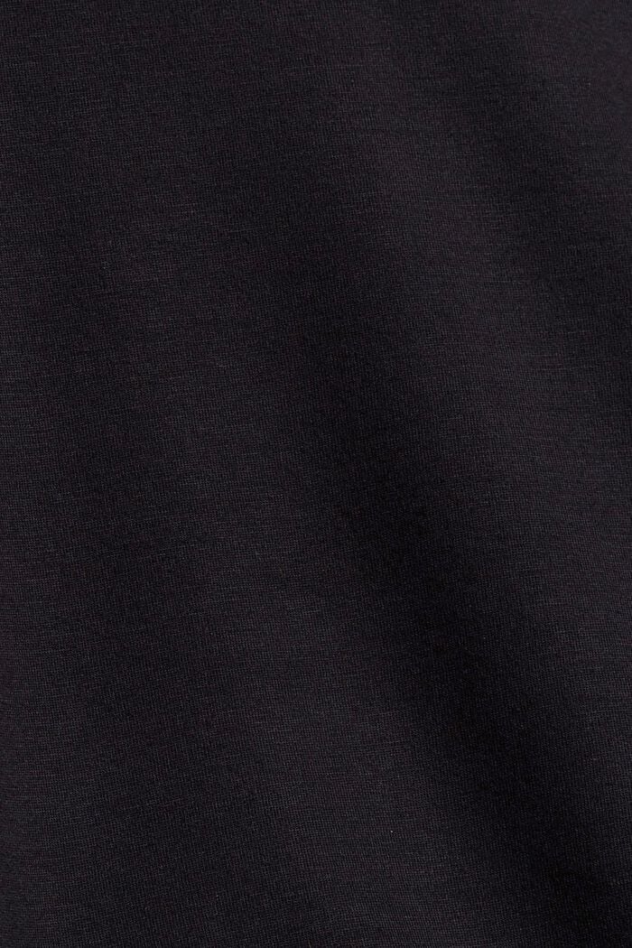 Sweatshirt med knapdetalje, BLACK, detail image number 4