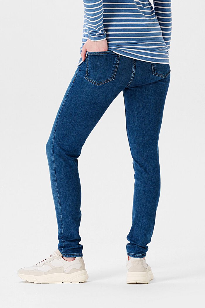 Jeans i skinny fit med høj støttelinning, MEDIUM WASHED, detail image number 1