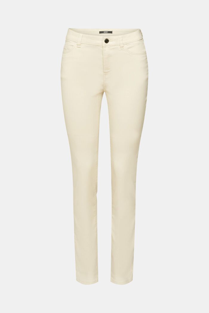 Slim fit bukser i imiteret læder med høj talje, ICE, detail image number 7
