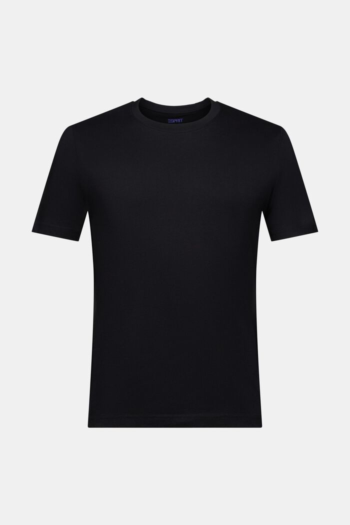 Jersey-T-shirt i økologisk bomuld, BLACK, detail image number 5
