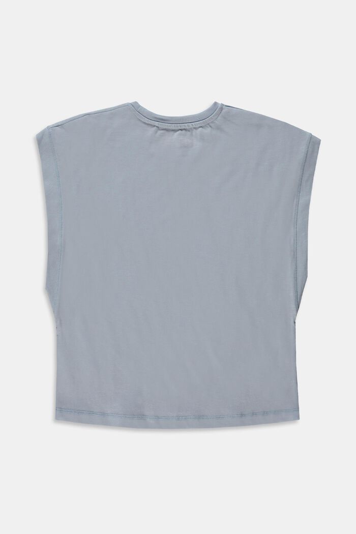 Boxy T-shirt i 100 % bomuld, PASTEL BLUE, detail image number 1