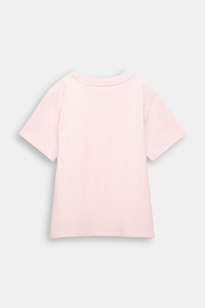 T-shirt i bomuldsjersey med print, PASTEL PINK, detail image number 2