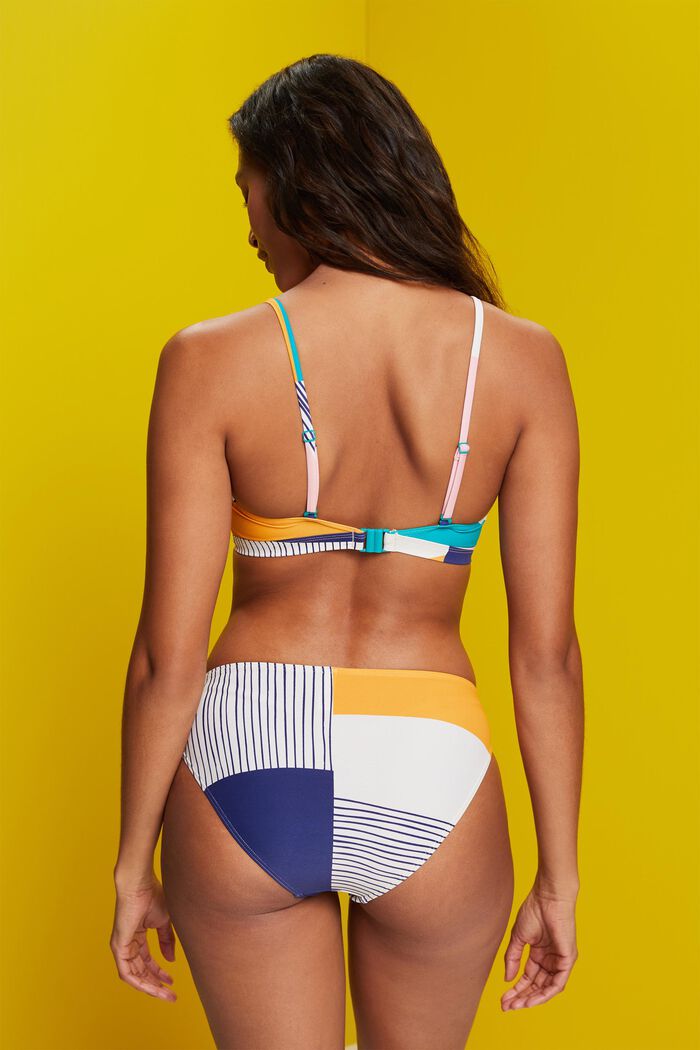 Bikinitop i croptop-stil med mønstermiks, SAND, detail image number 2