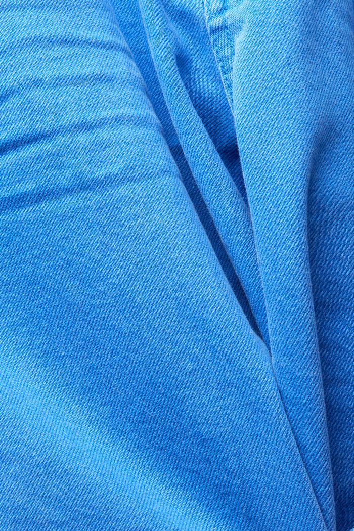 Denimshorts i 100% bomuld, BRIGHT BLUE, detail image number 4