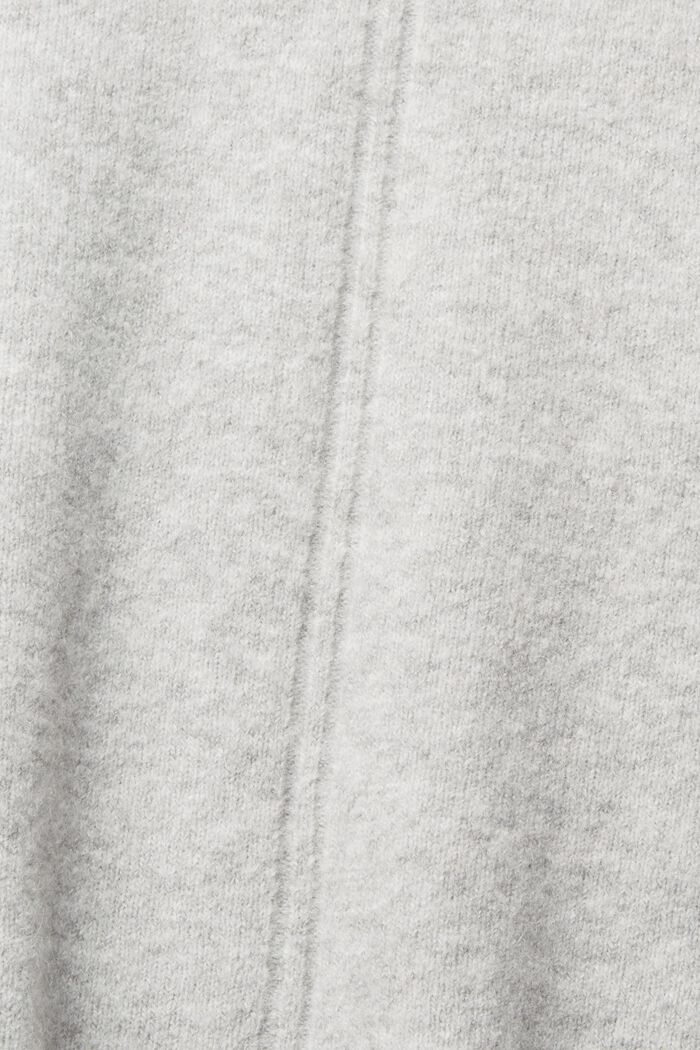 Med uld: blød og lækker pullover med opretstående krave, LIGHT GREY, detail image number 1