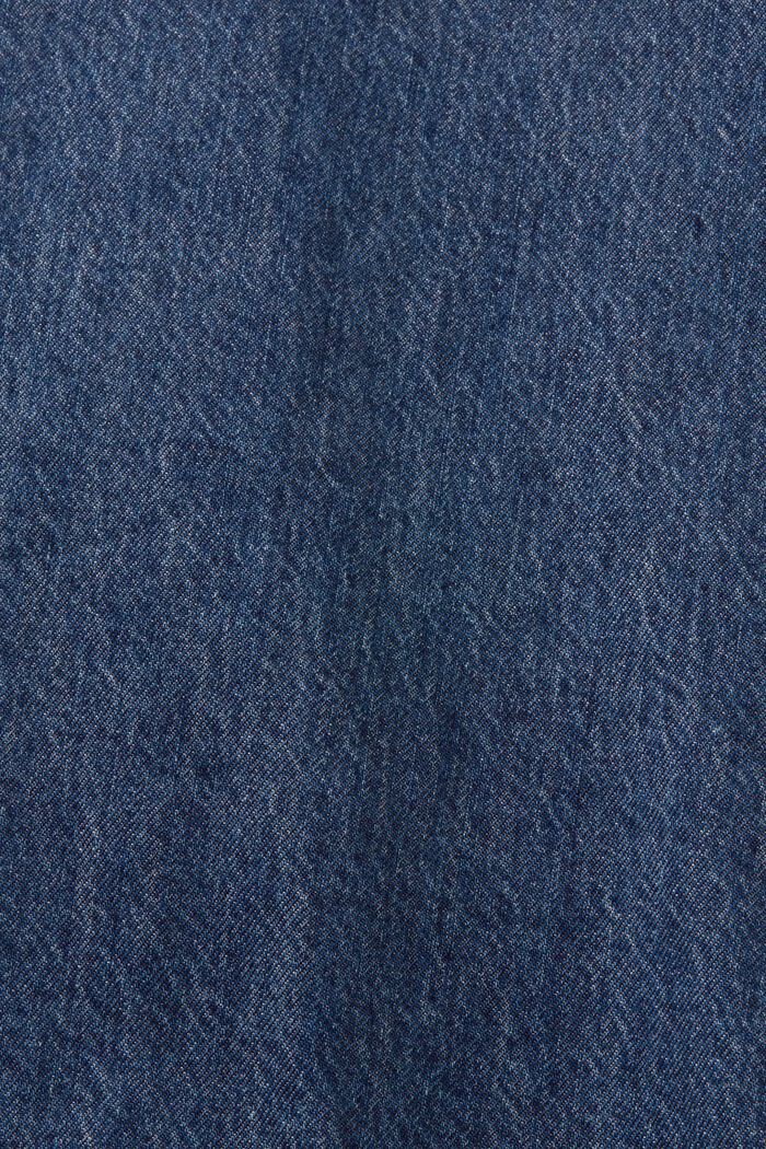 Denimskjorte, 100 % bomuld, BLUE MEDIUM WASHED, detail image number 4