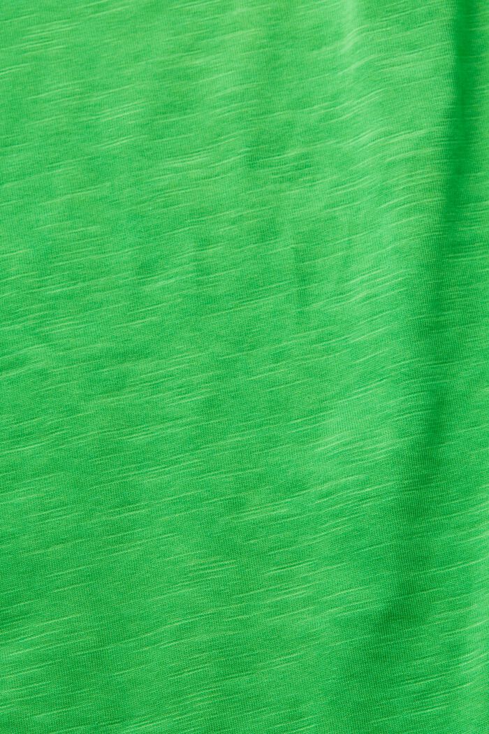 Ensfarvet T-shirt, GREEN, detail image number 5