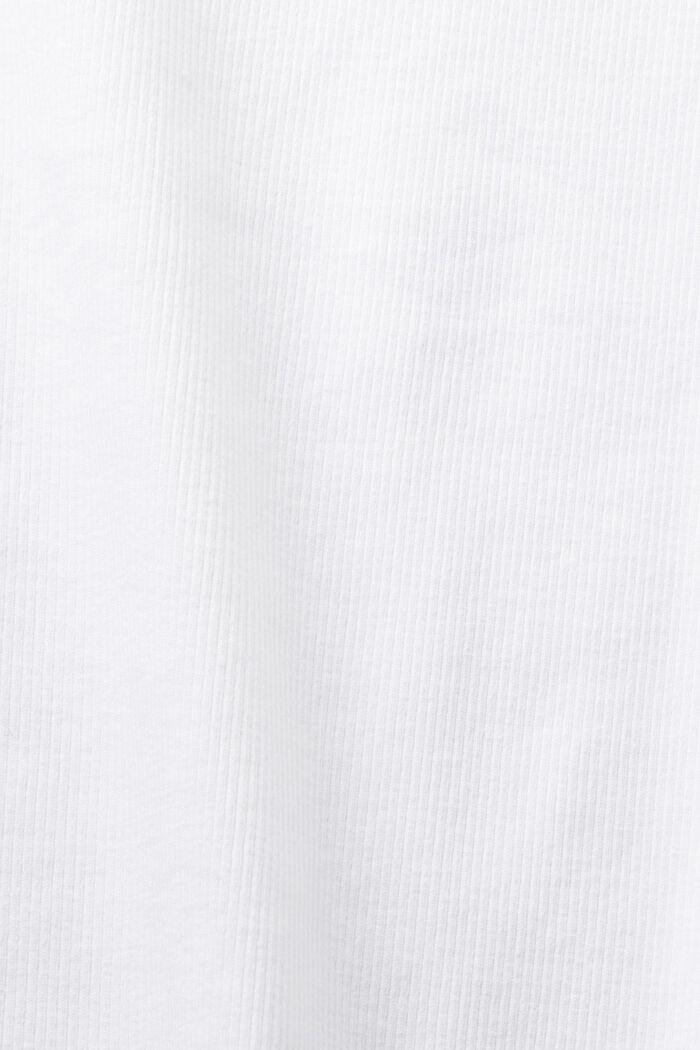 T-shirt med rhinstenslogo, WHITE, detail image number 5