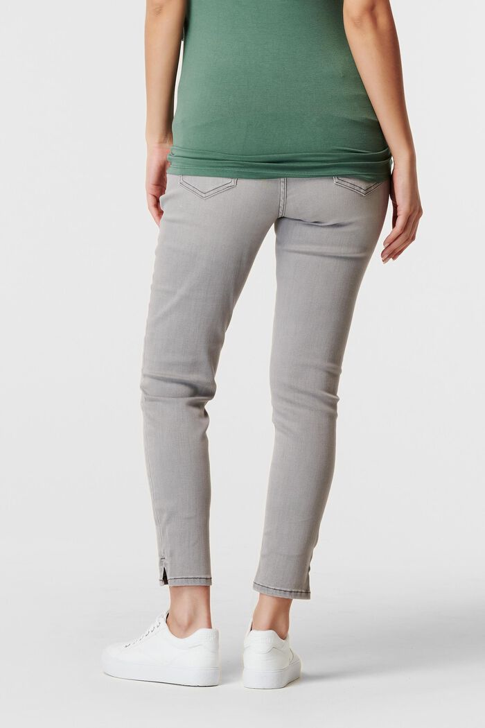 Af genanvendte materialer: jeans med høj støttelinning, GREY DENIM, detail image number 1
