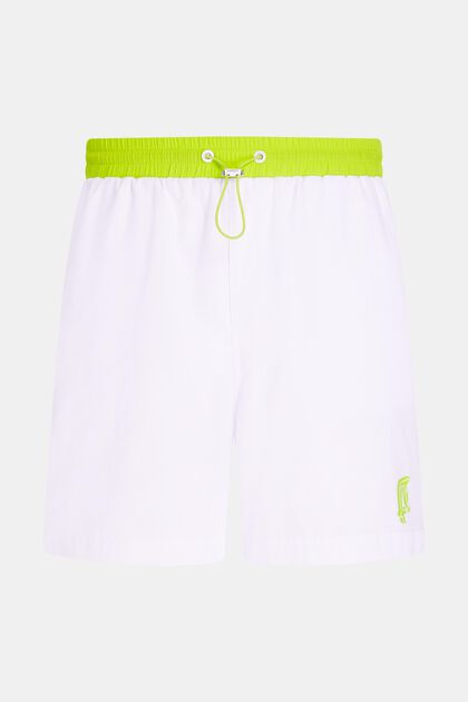 Relaxed-shorts med neonfarvet taljebånd
