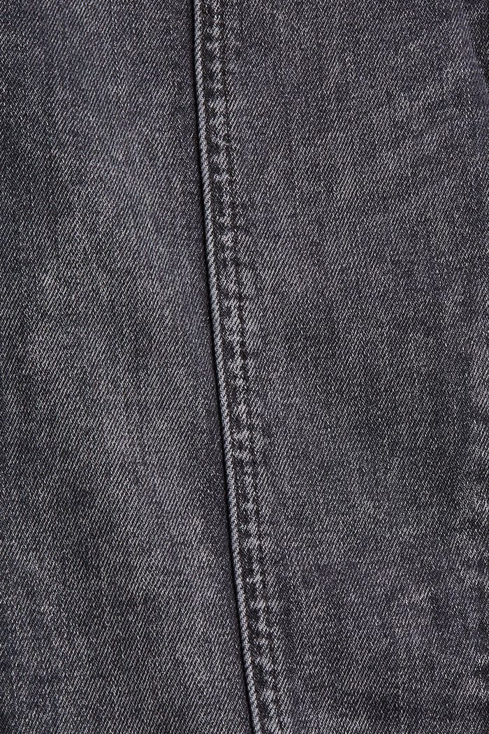 Jeans med pyntesyninger, økologisk bomuld, BLACK DARK WASHED, detail image number 4