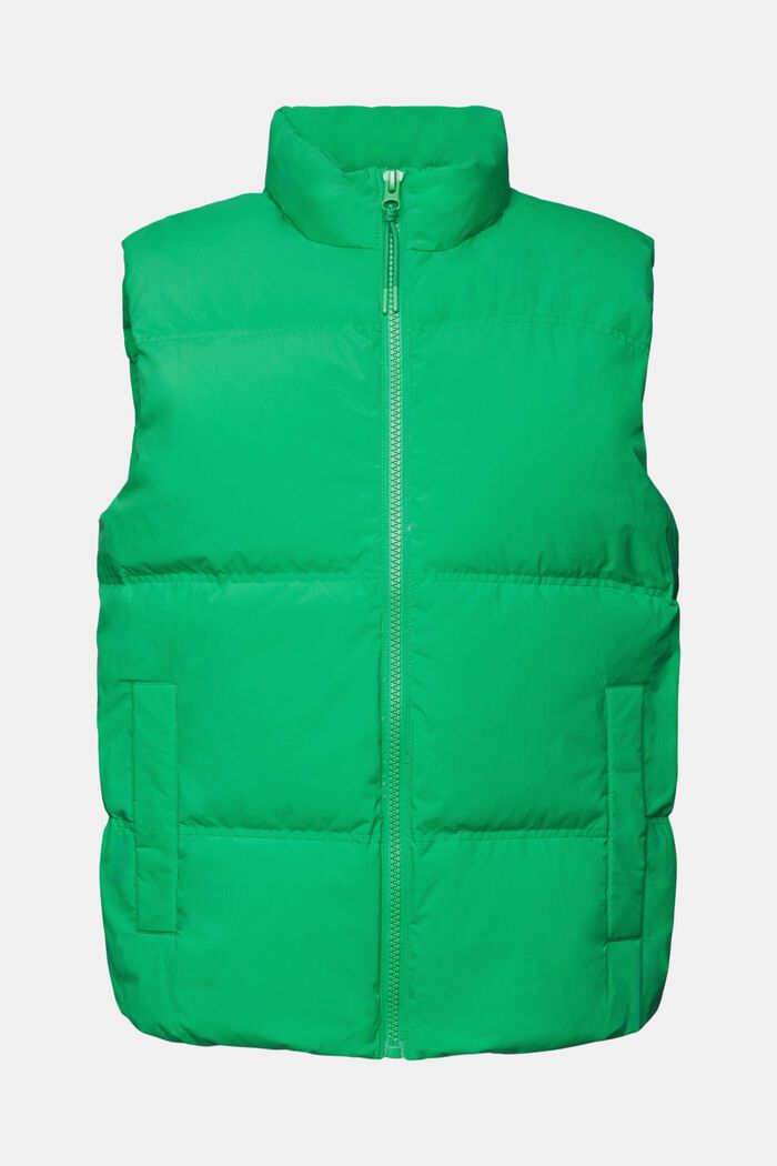 Quiltet puffervest, GREEN, detail image number 5