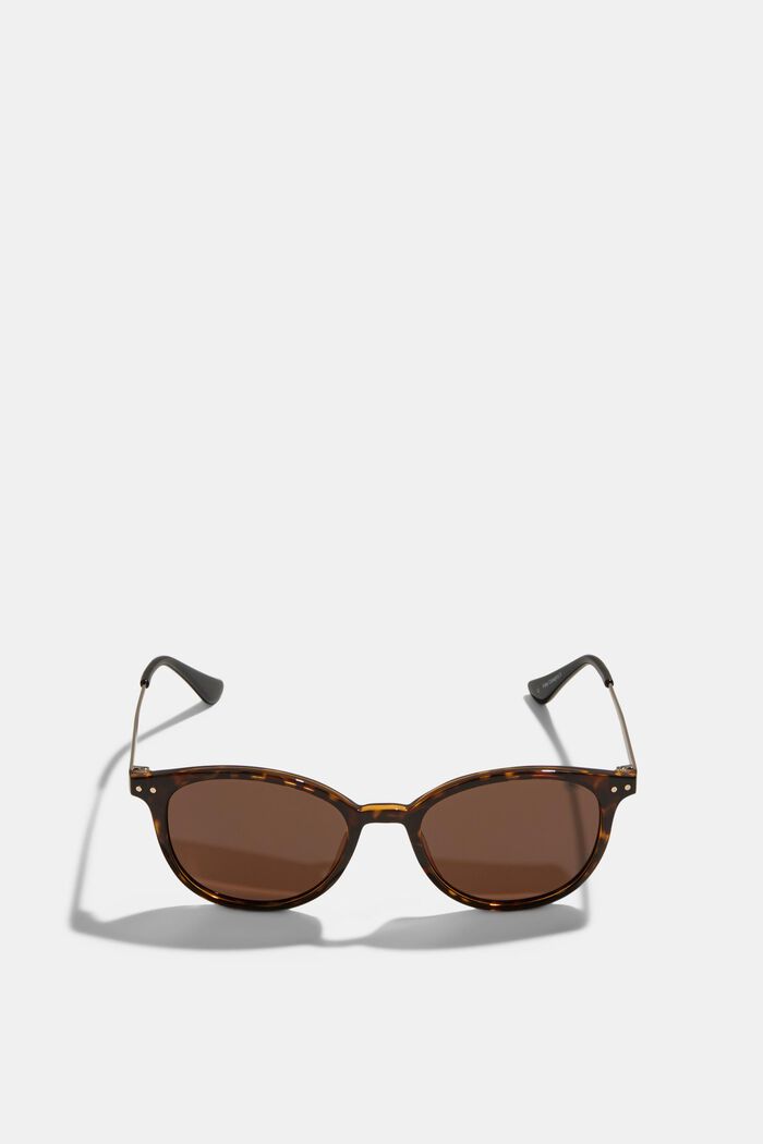 Runde solbriller med metalstænger, HAVANNA, detail image number 0