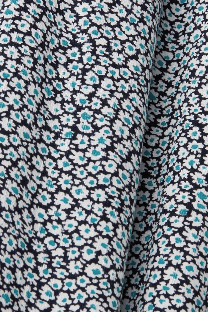 Blomstret bluse med 3/4-ærmer, NAVY, detail image number 5