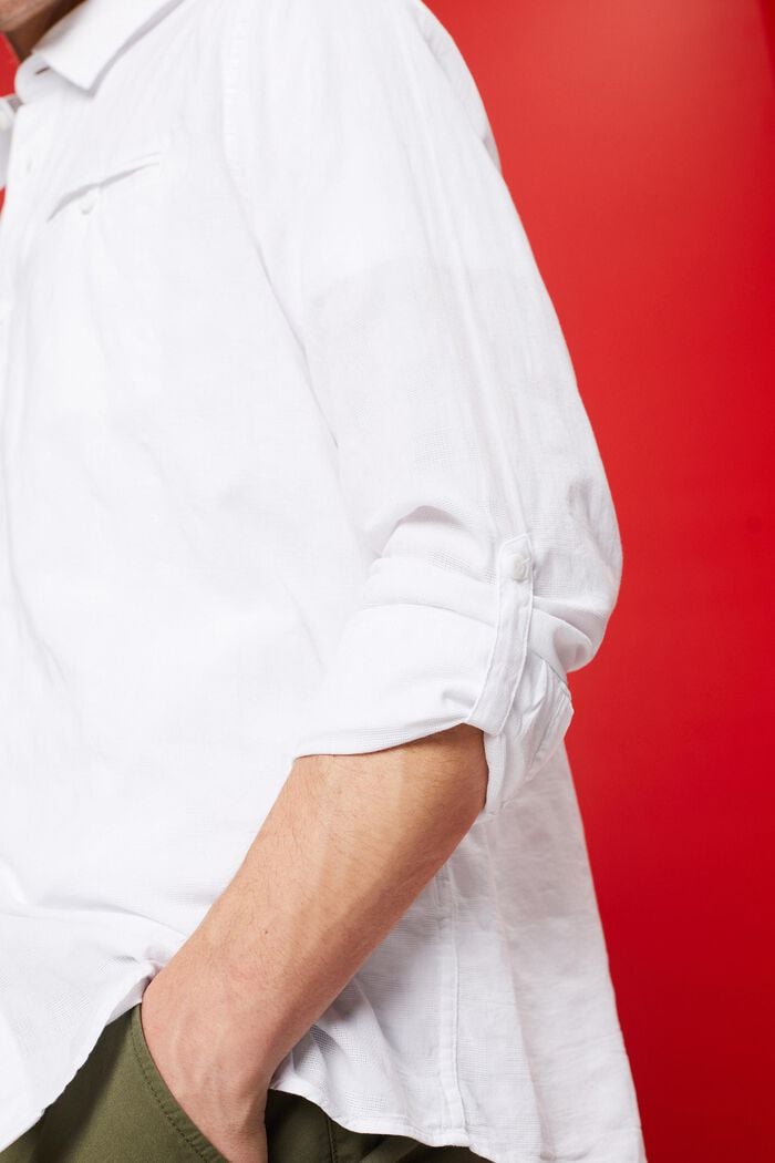Shirts woven Regular Fit, WHITE, detail image number 4