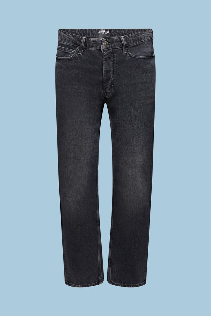 Relaxed retro-jeans med mellemhøj talje, BLACK MEDIUM WASHED, detail image number 6