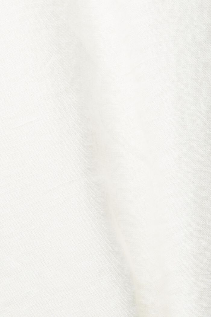 Maxi-nederdel med bælte, af 100% hør, WHITE, detail image number 4