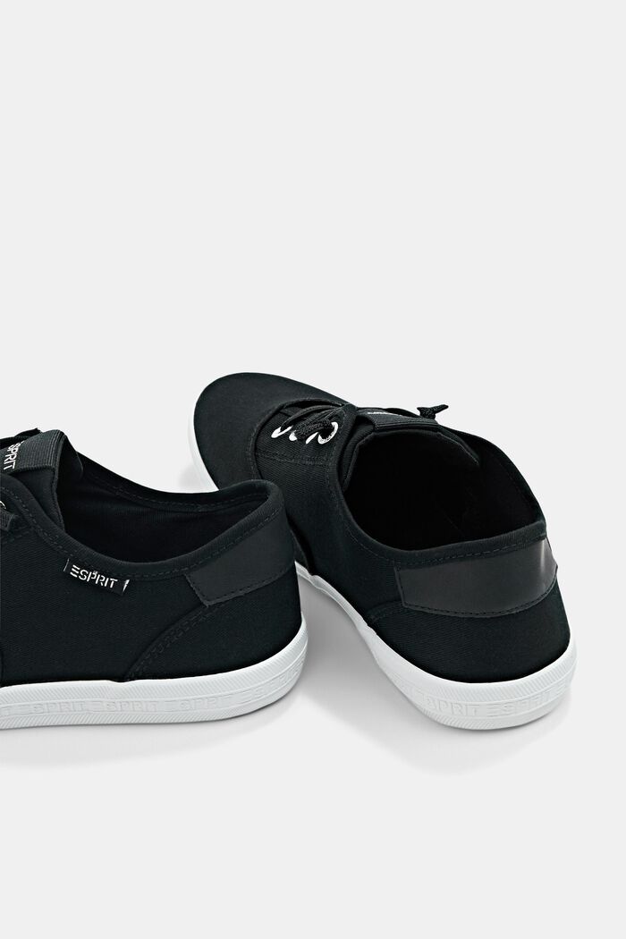 Sneakers med elastiske snørebånd, BLACK, detail image number 5