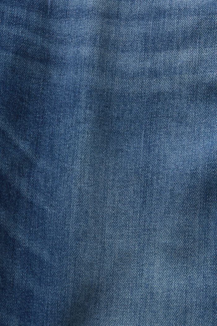 Lige jeans med ægkant og mellemhøj, BLUE MEDIUM WASHED, detail image number 6