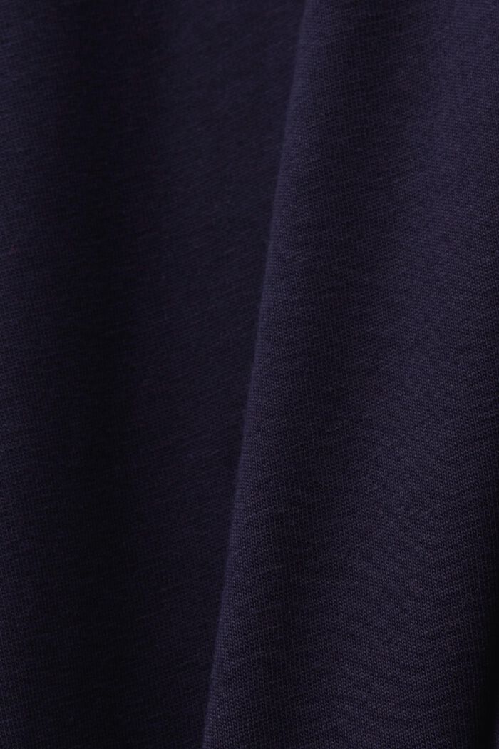 Jersey-T-shirt med print, 100 % bomuld, NAVY, detail image number 5