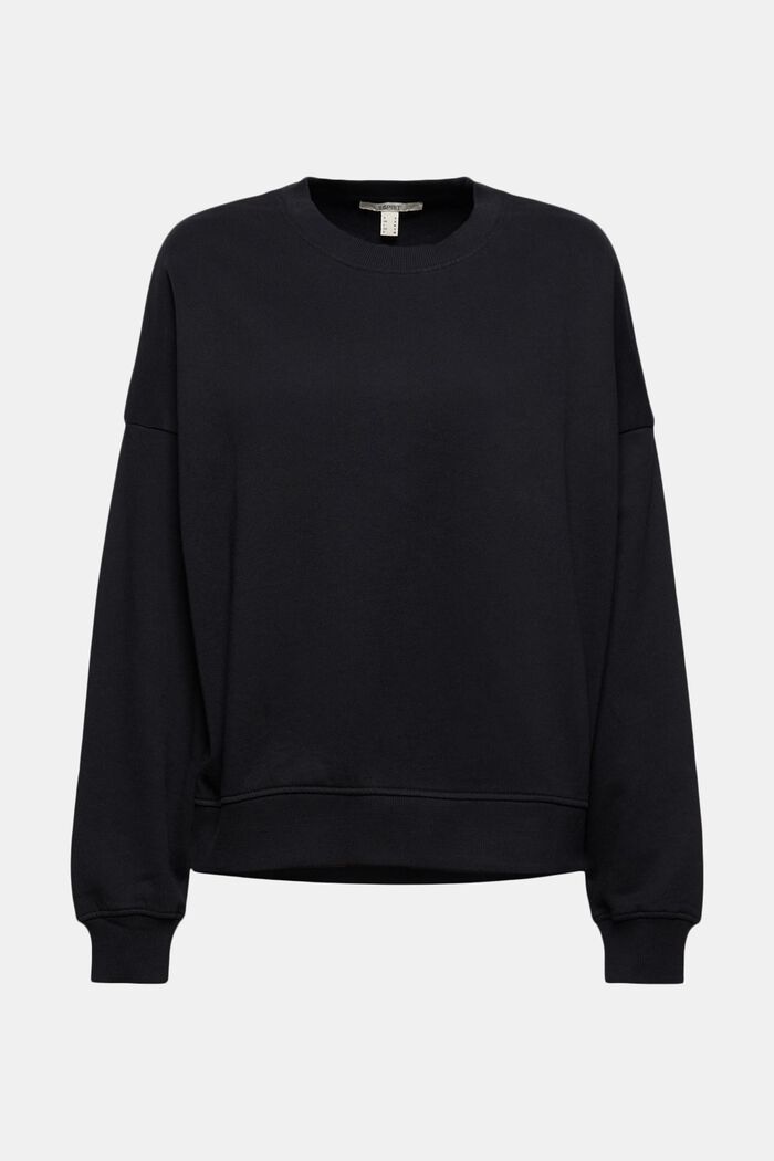 Sweatshirt i 100% økobomuld, BLACK, detail image number 5