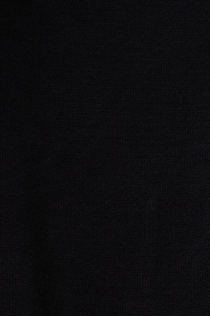 Sweater med V-hals, BLACK, detail image number 5