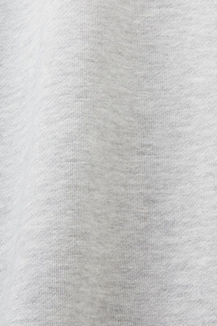 Oversized sweatshirt med print og perler, LIGHT GREY, detail image number 5