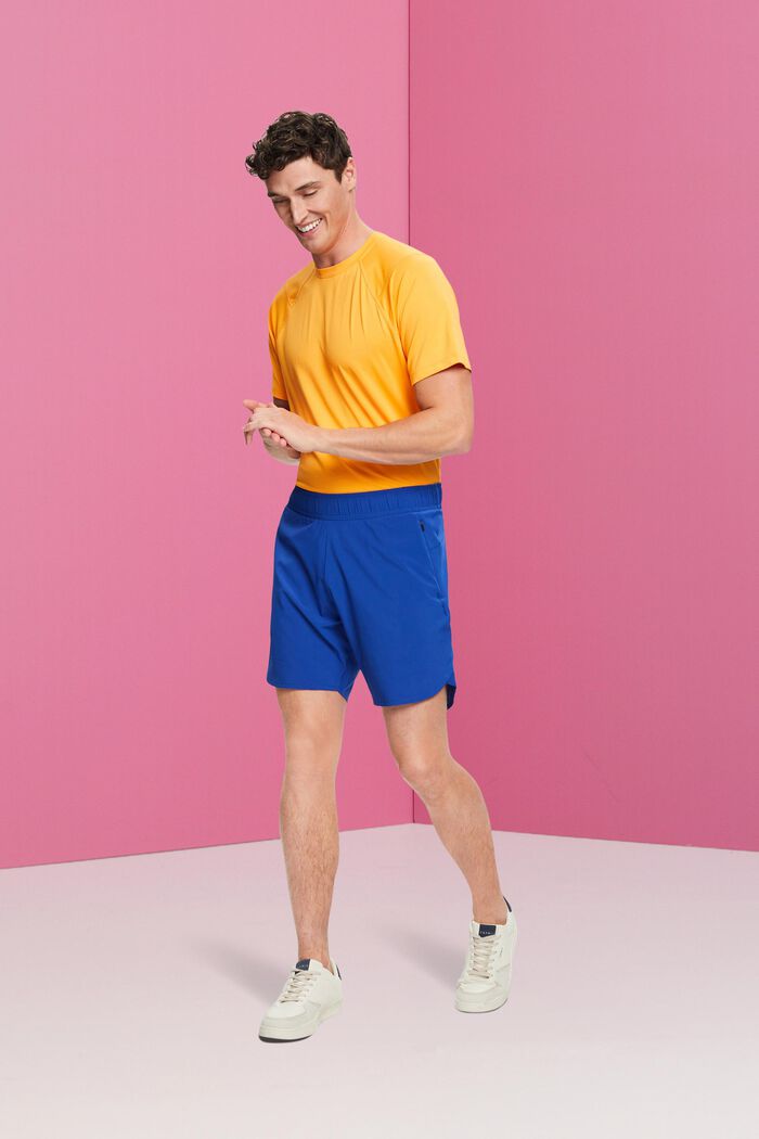 Active-shorts med lynlåslommer, BRIGHT BLUE, detail image number 1
