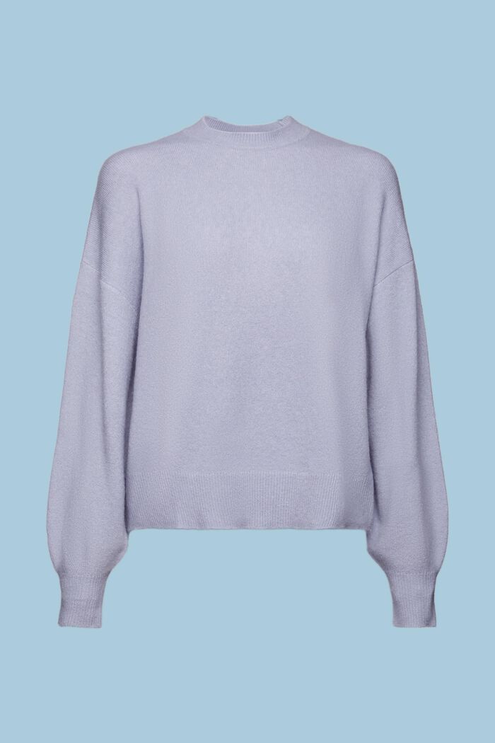 Sweater i uldmiks med rund hals, LIGHT BLUE LAVENDER, detail image number 6
