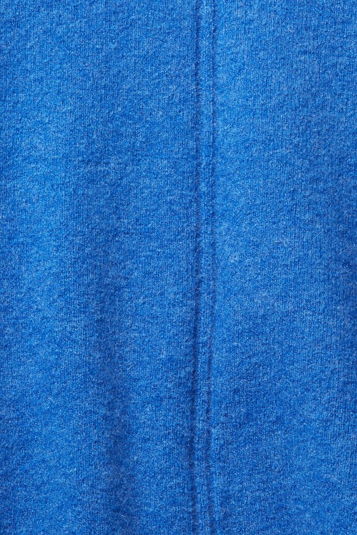 Med uld: blød og lækker pullover med opretstående krave, BRIGHT BLUE, detail image number 1