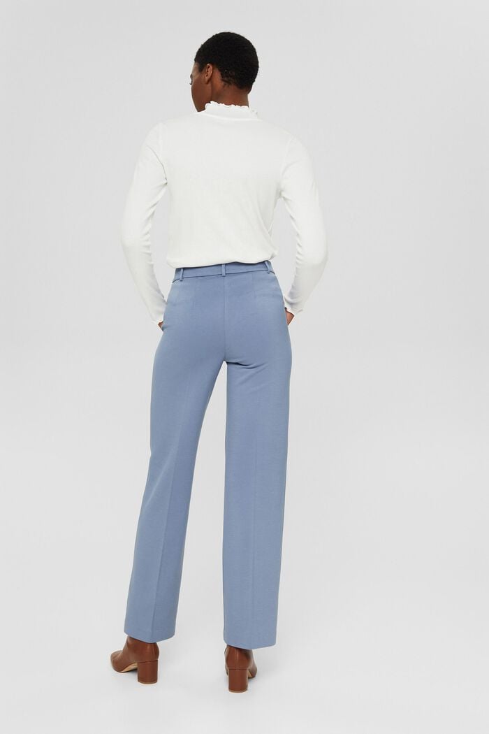 SPORTY PUNTO miks og match bukser med lige ben, GREY BLUE, detail image number 3