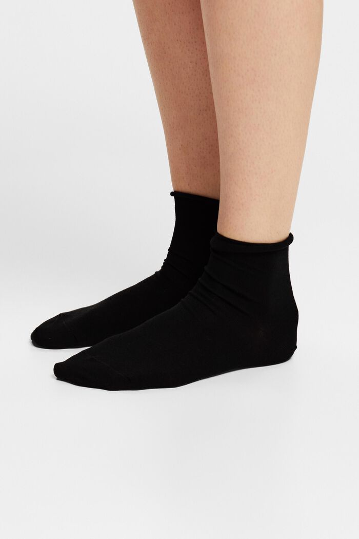Pakke m. 2 par strikkede sokker, BLACK, detail image number 1