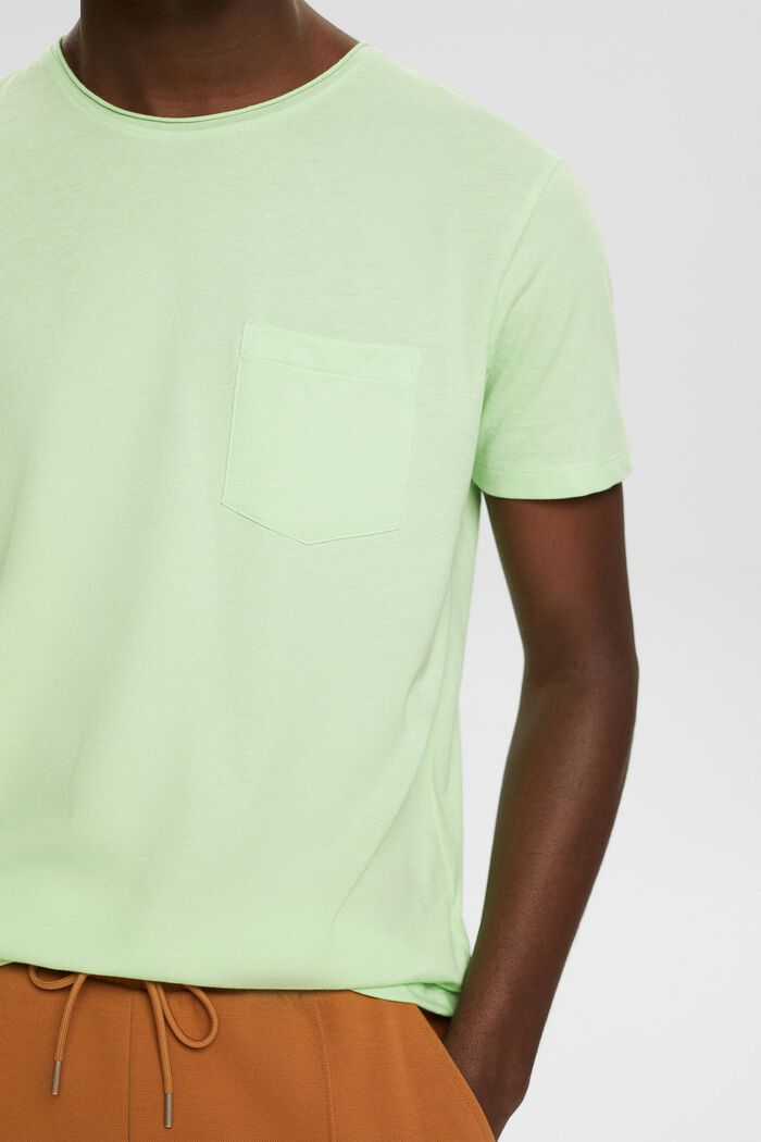 Genanvendte materialer: meleret T-shirt, CITRUS GREEN, detail image number 2