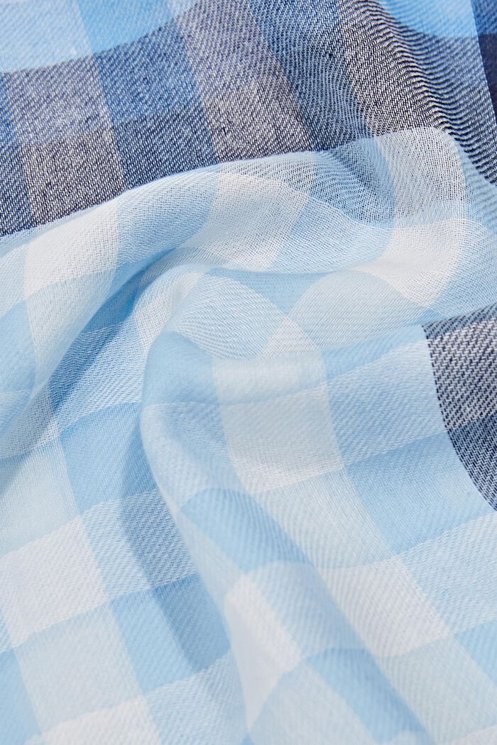 Kvadratisk tørklæde med tern, NAVY, detail image number 2