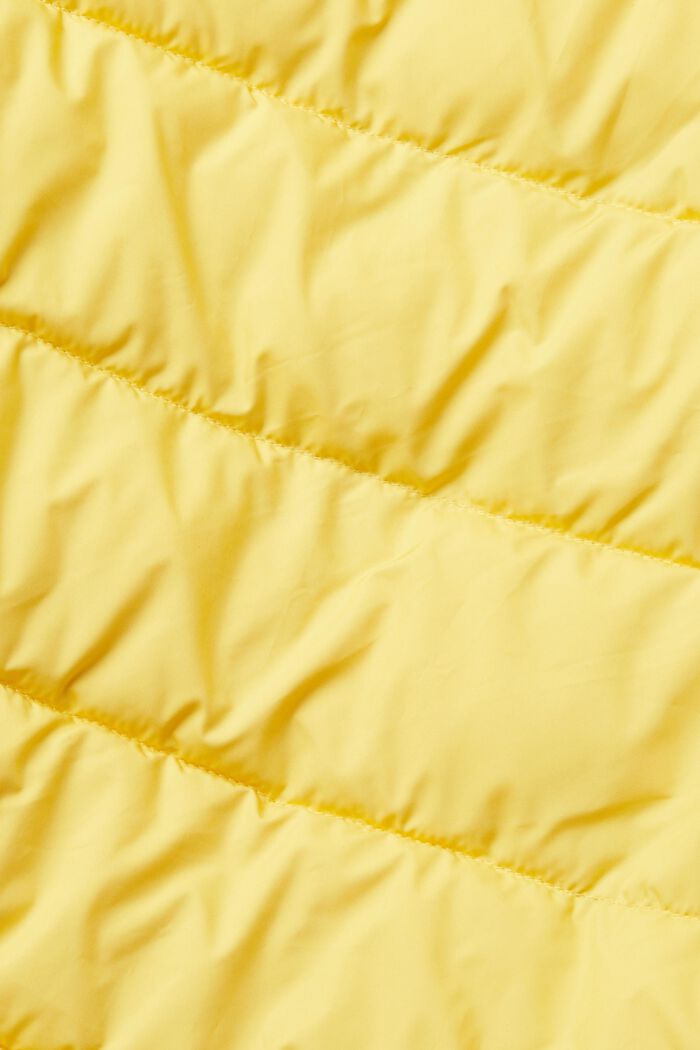 Quiltet jakke med inderside i kontrastfarve, YELLOW, detail image number 5